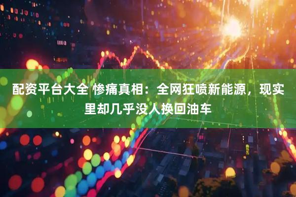 配资平台大全 惨痛真相：全网狂喷新能源，现实里却几乎没人换回油车